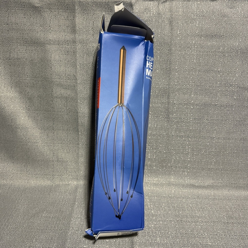 Kikkerland Head & Scalp Massager‎ Manual Handheld Lightweight Copper